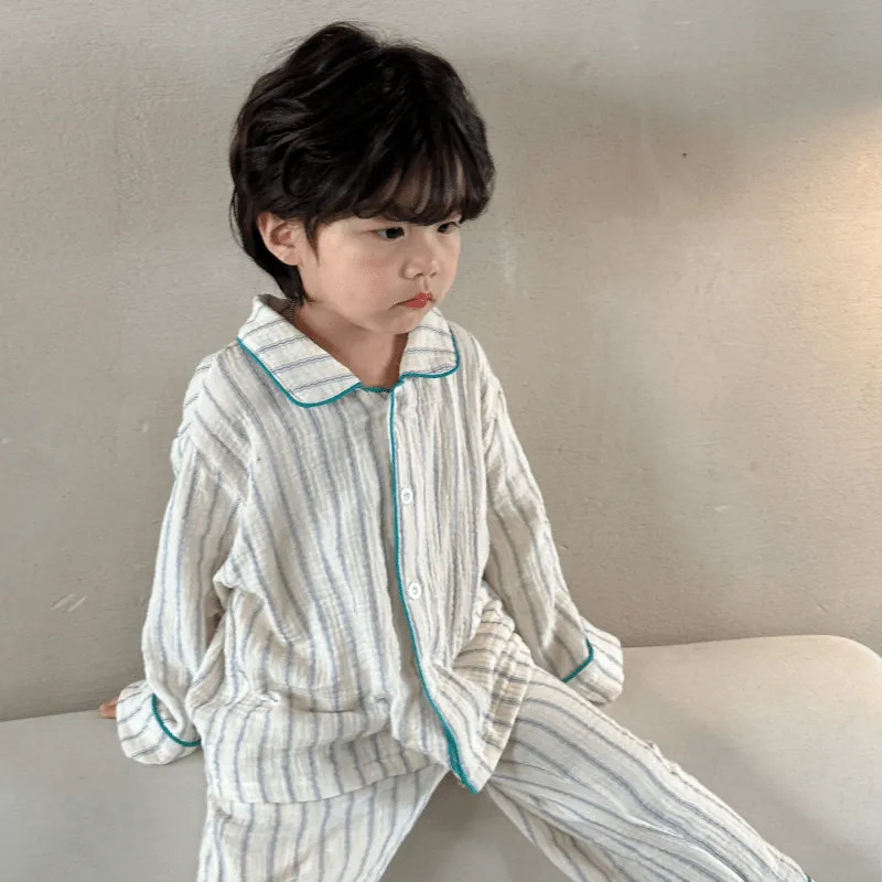 Toddler 2-Piece Cherry Striped Pajamas Set