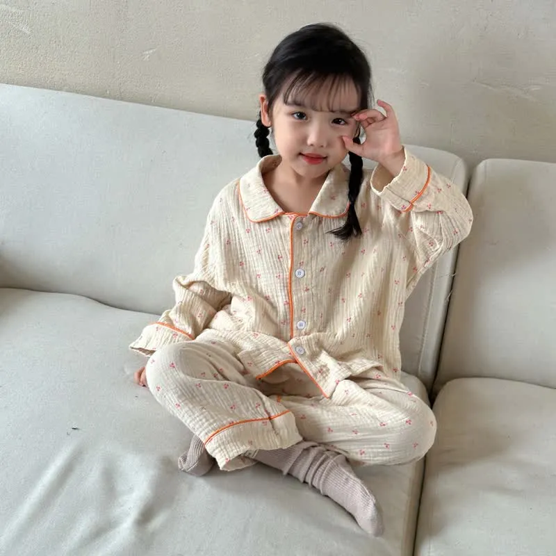 Toddler 2-Piece Cherry Striped Pajamas Set