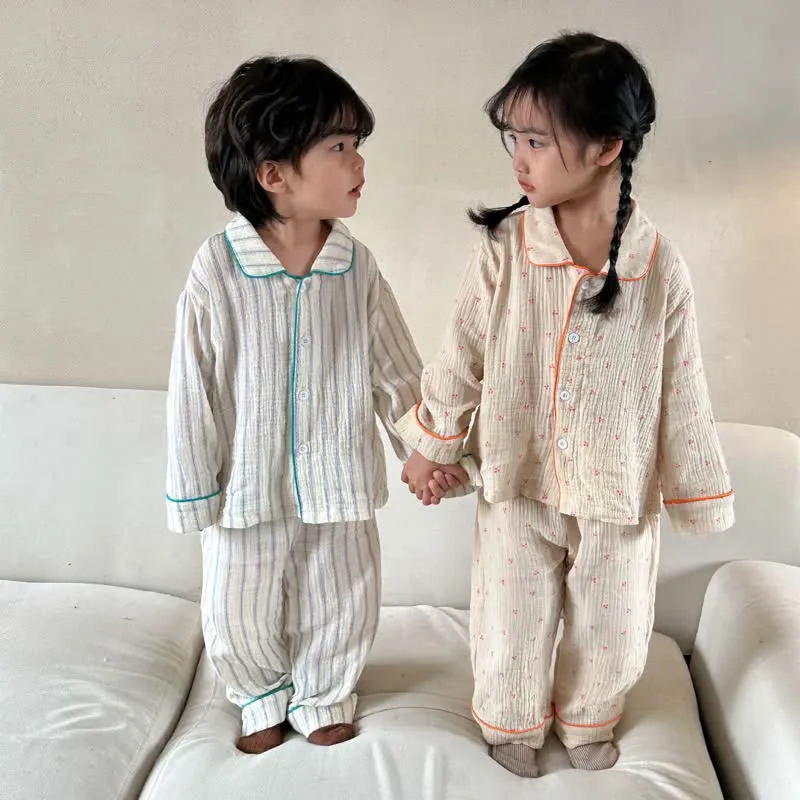 Toddler 2-Piece Cherry Striped Pajamas Set