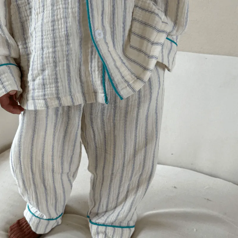 Toddler 2-Piece Cherry Striped Pajamas Set