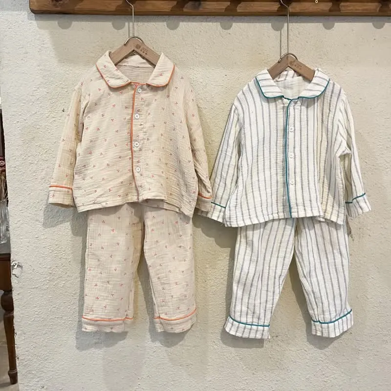 Toddler 2-Piece Cherry Striped Pajamas Set