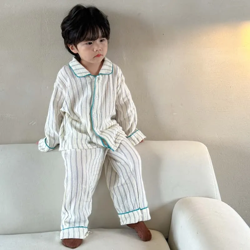 Toddler 2-Piece Cherry Striped Pajamas Set