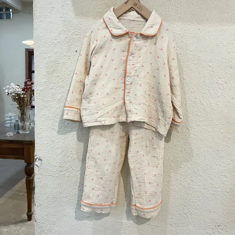 Toddler 2-Piece Cherry Striped Pajamas Set