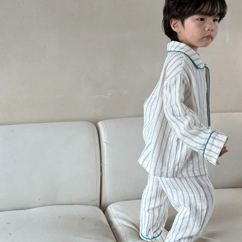 Toddler 2-Piece Cherry Striped Pajamas Set