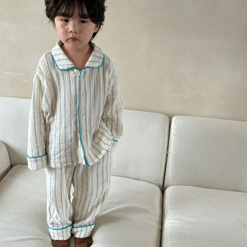 Toddler 2-Piece Cherry Striped Pajamas Set