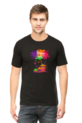 Unisex Half Sleeves T-Shirt - Happy Holi 2
