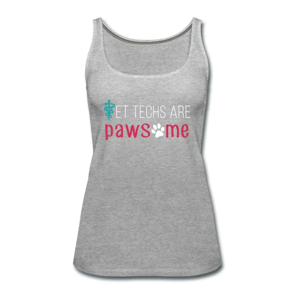 Vet techs are pawsome Women's Tank Top