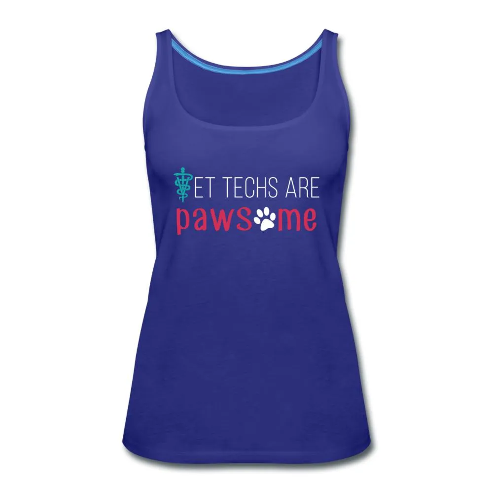 Vet techs are pawsome Women's Tank Top