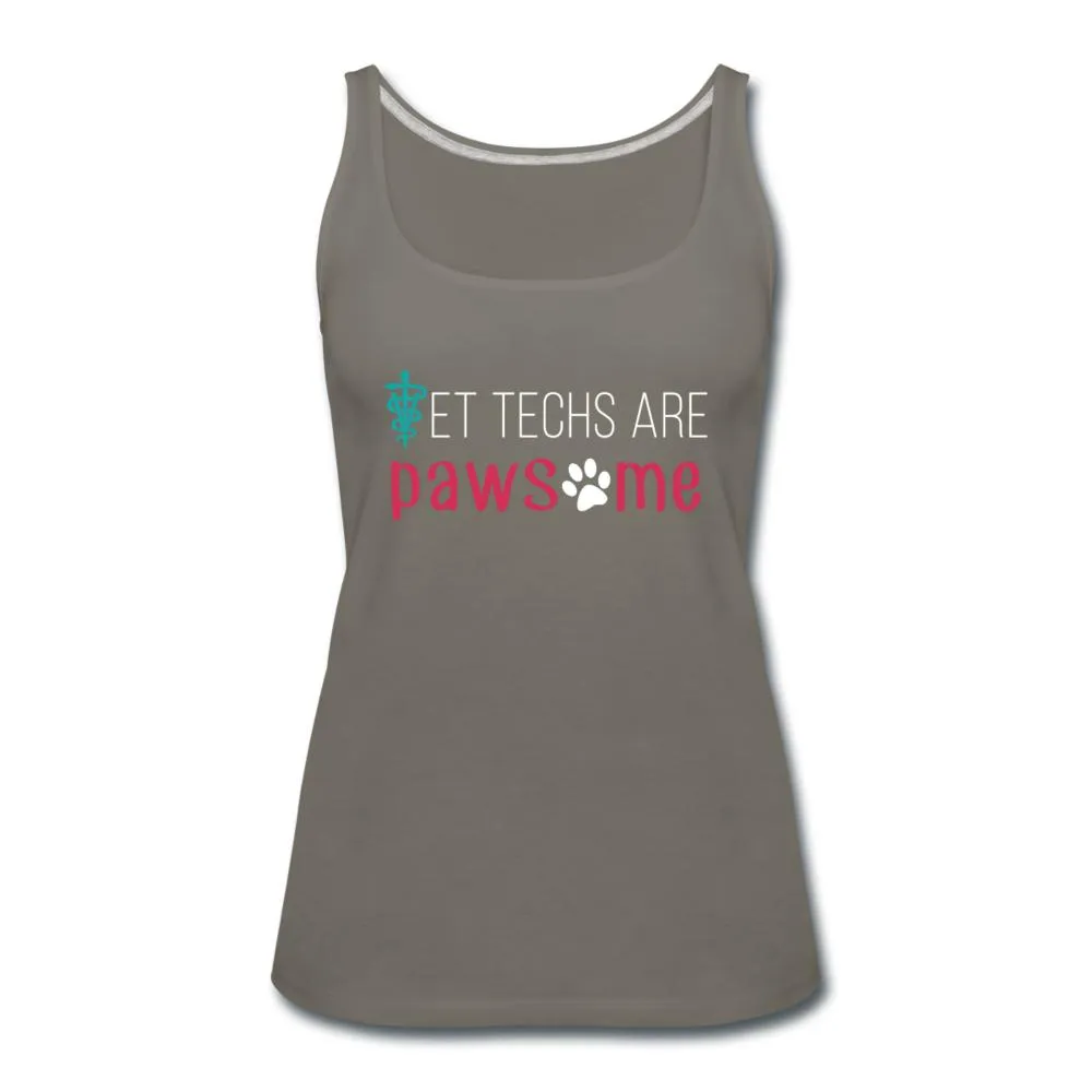 Vet techs are pawsome Women's Tank Top