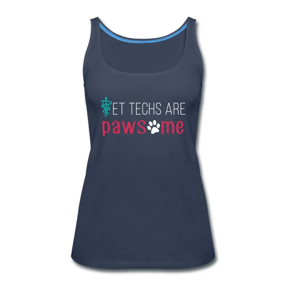 Vet techs are pawsome Women's Tank Top
