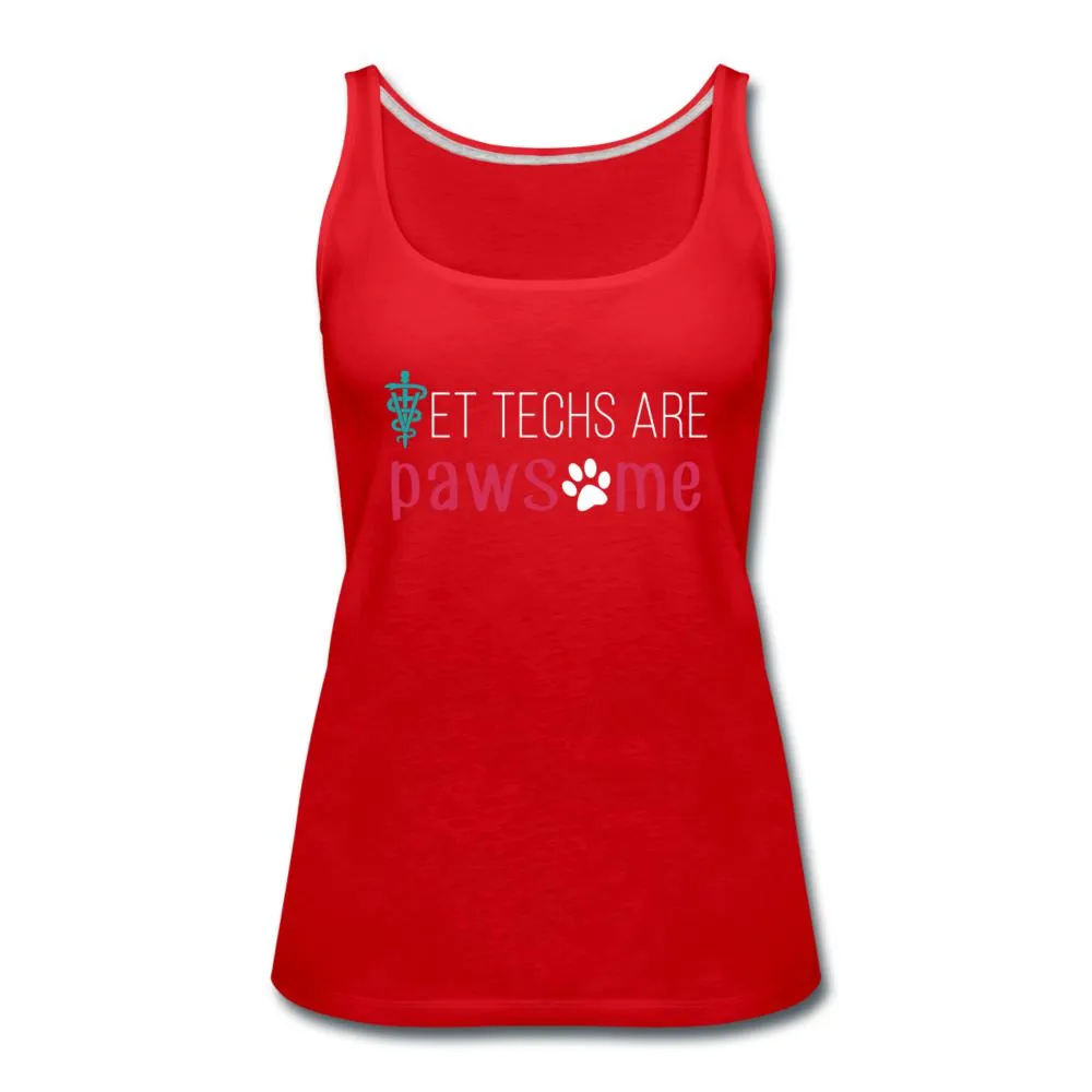 Vet techs are pawsome Women's Tank Top