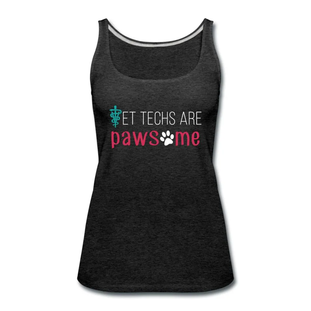 Vet techs are pawsome Women's Tank Top