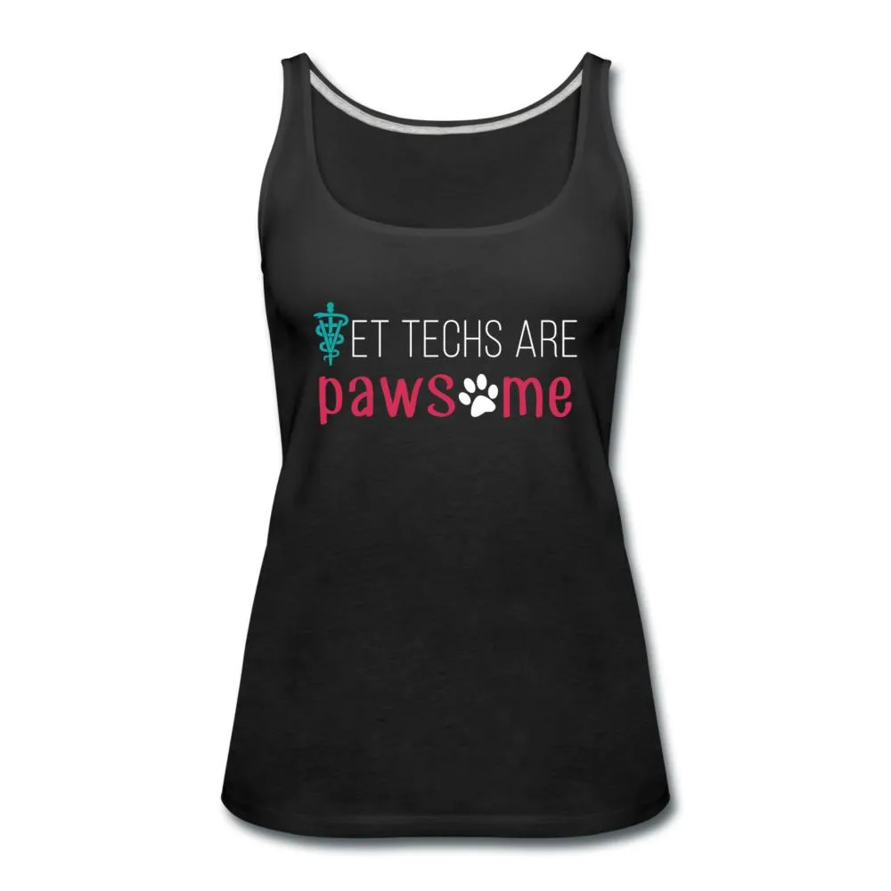 Vet techs are pawsome Women's Tank Top