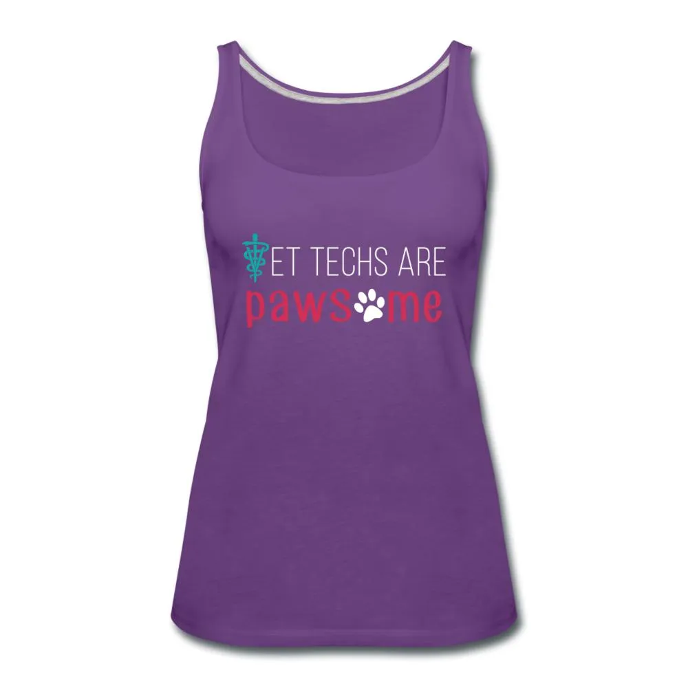 Vet techs are pawsome Women's Tank Top