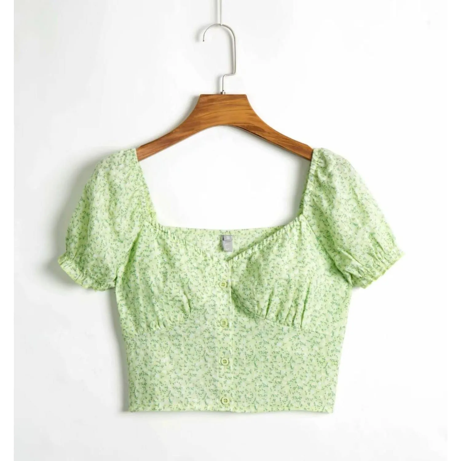 VINTAGE FLORAL BLOUSE TOP
