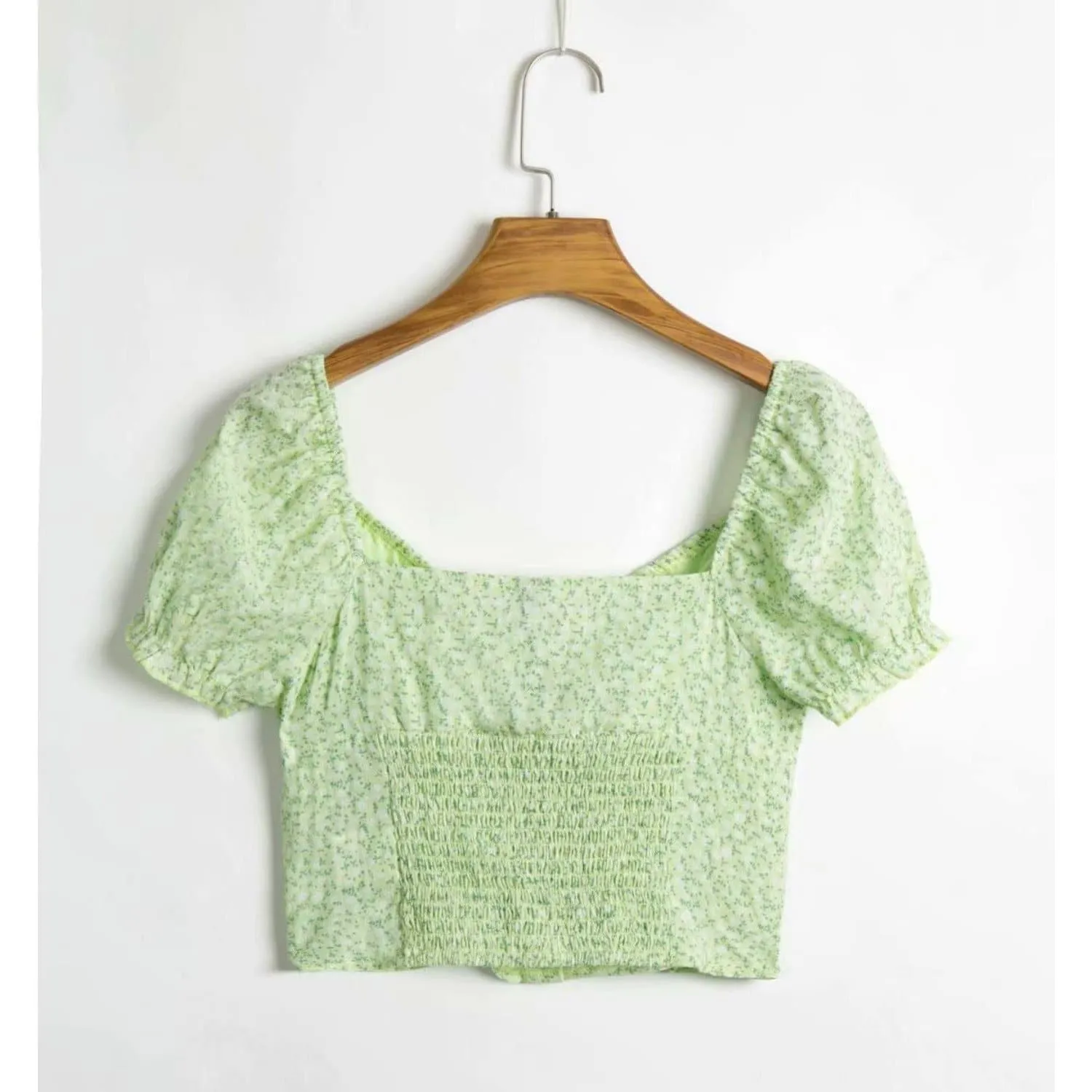 VINTAGE FLORAL BLOUSE TOP