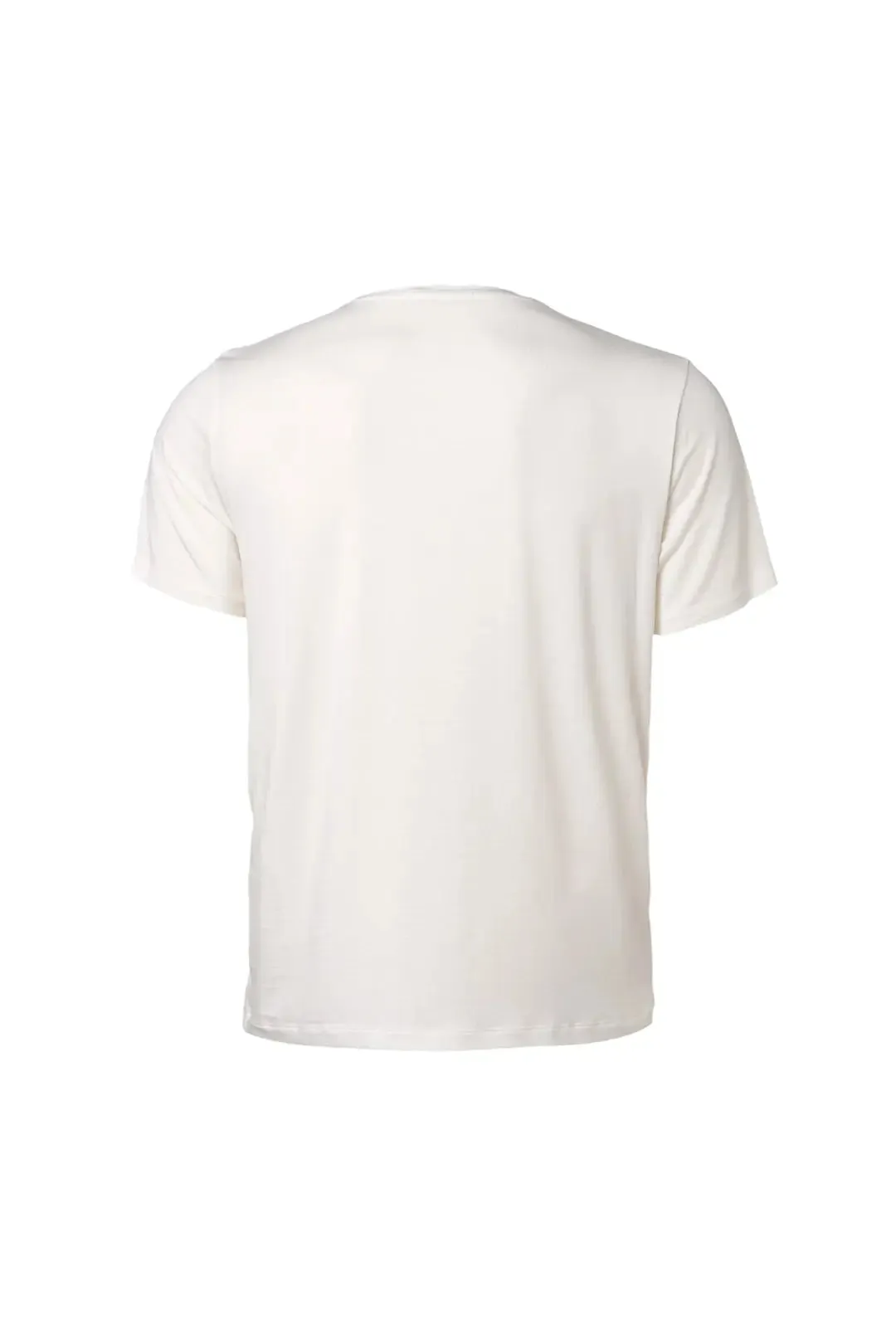 White Fersatile Short Sleeve Round Collar & More Natural Modal Men's Pocket T-Shirt