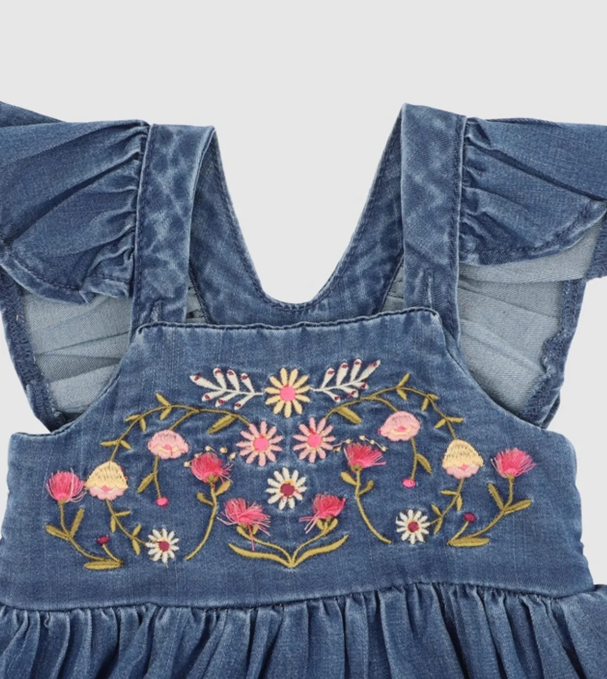 Wild Horses Denim Dress - Baby