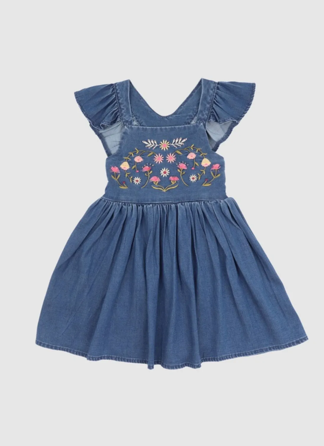 Wild Horses Denim Dress - Baby