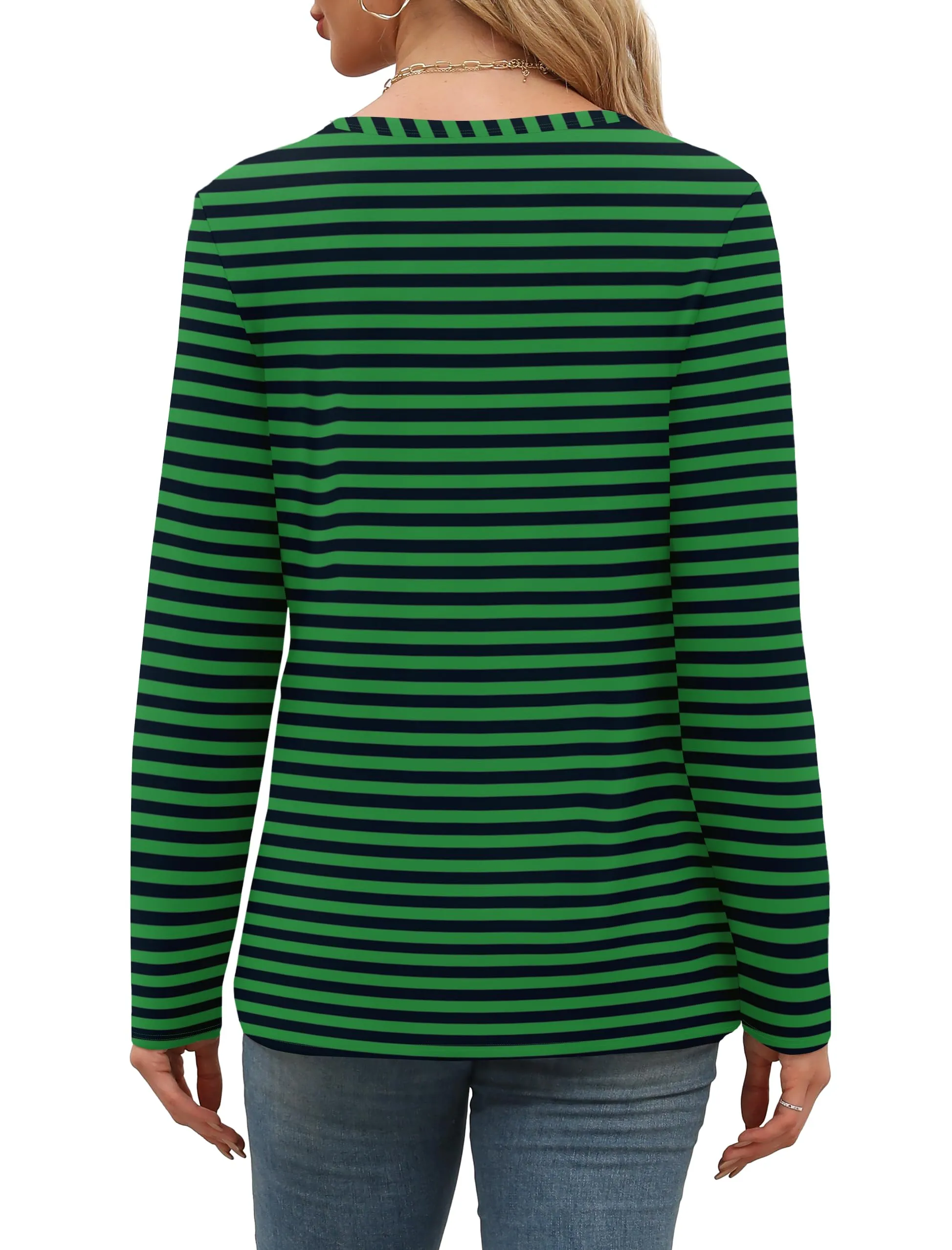 Womens Long Sleeve T Shirts Fashion Tops Comfy Basic Tees Plain Tshirts