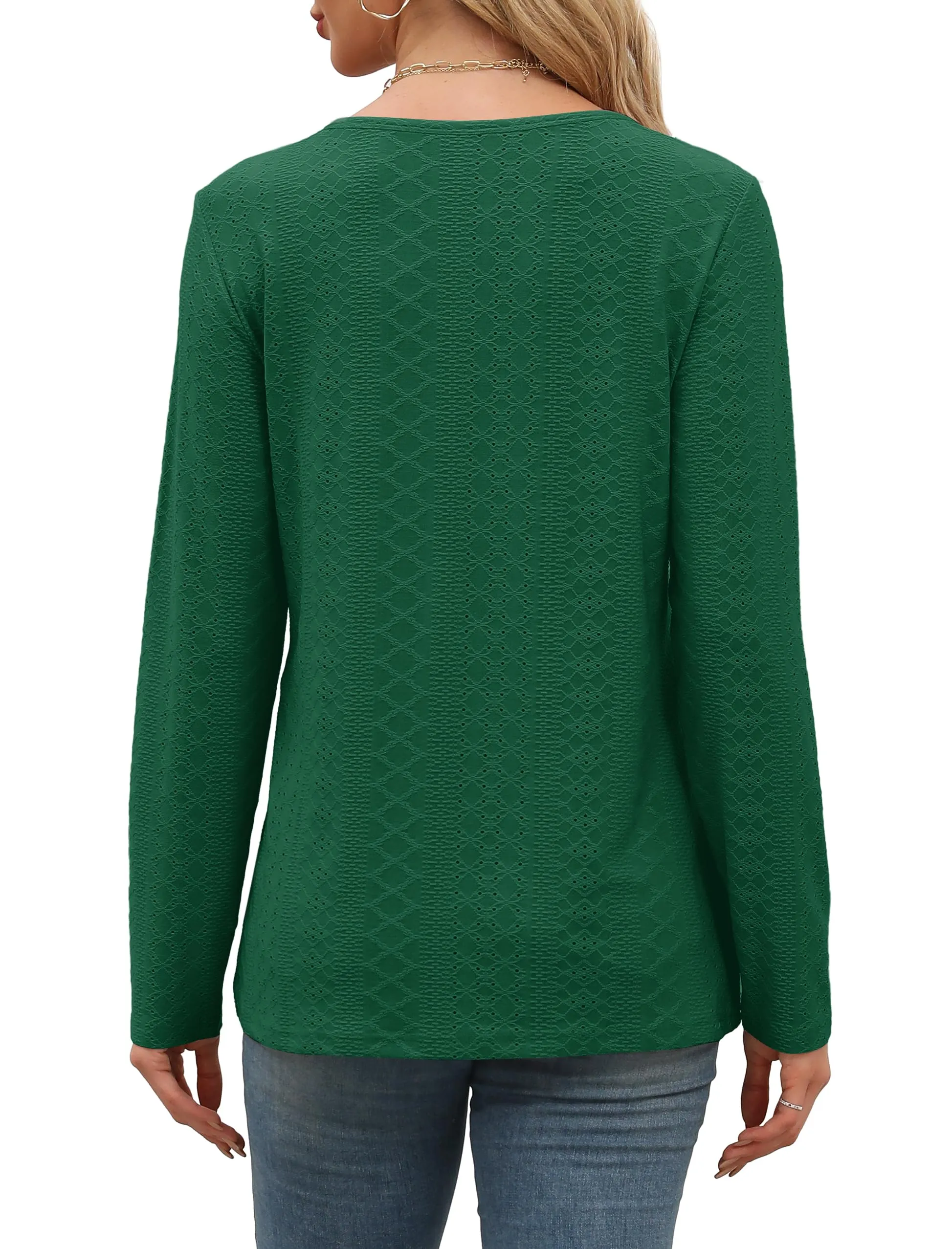 Womens Long Sleeve T Shirts Fashion Tops Comfy Basic Tees Plain Tshirts
