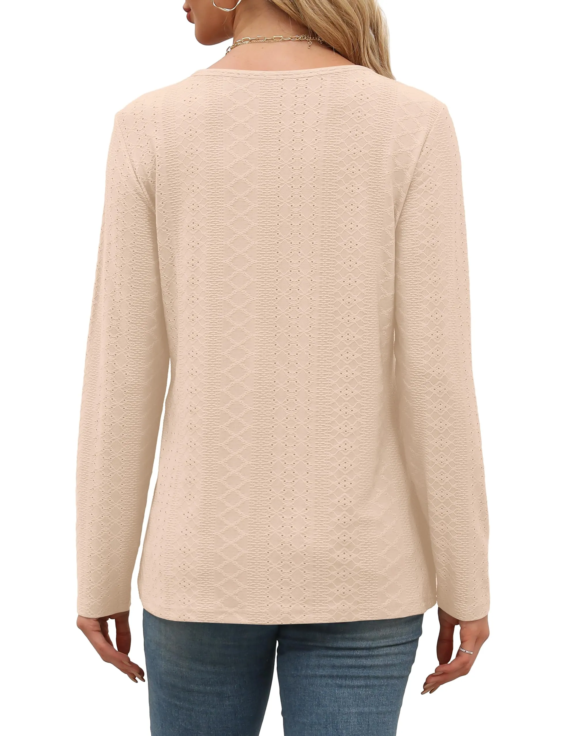 Womens Long Sleeve T Shirts Fashion Tops Comfy Basic Tees Plain Tshirts