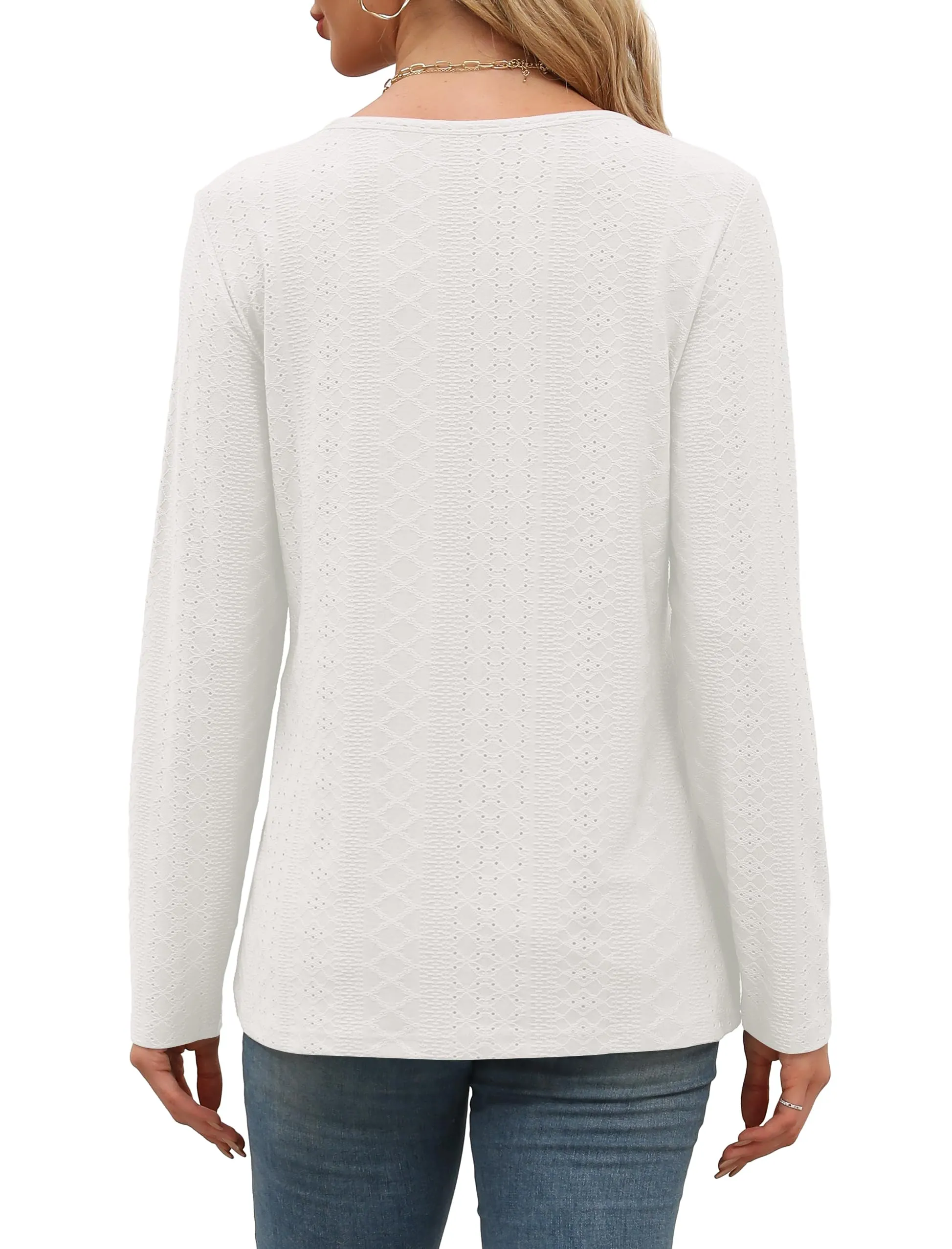 Womens Long Sleeve T Shirts Fashion Tops Comfy Basic Tees Plain Tshirts