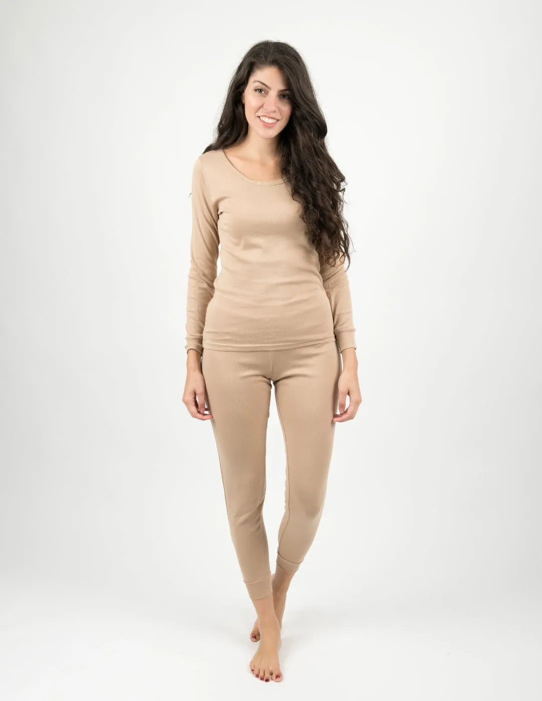 Women's Neutral Solid Color Pajamas