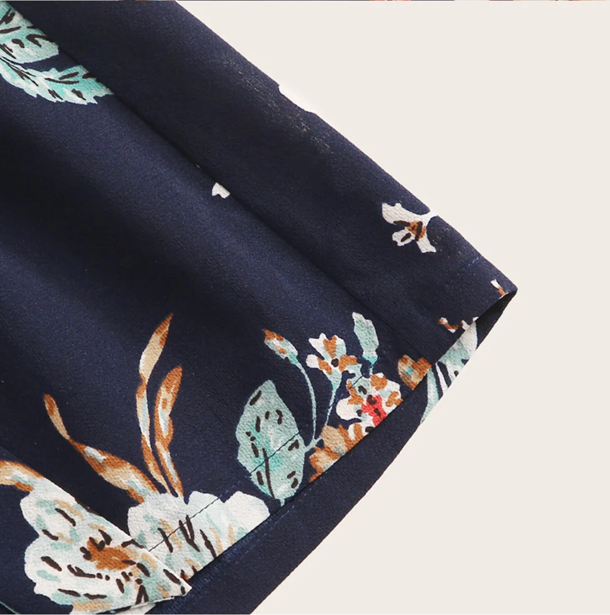 Women's Summer Floral High-Waist Shorts