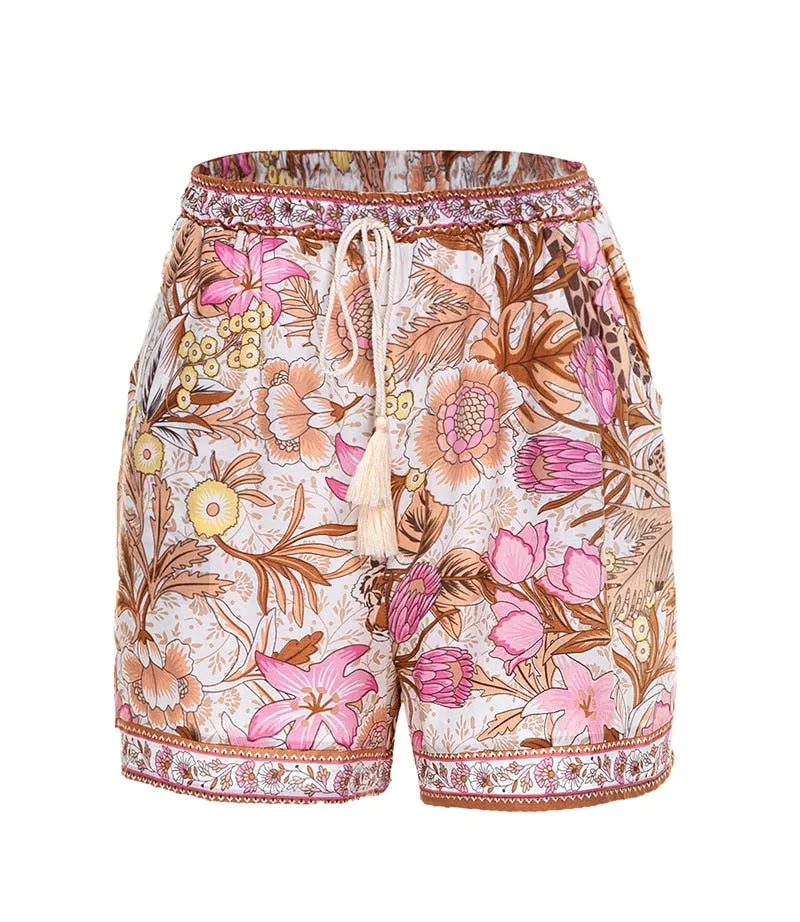 Women's Summer/Autumn Floral Shorts