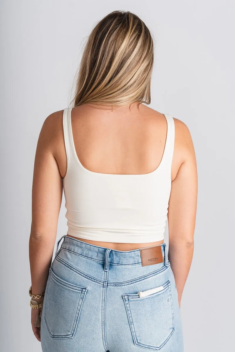Z Supply Myra knit tank top sea salt